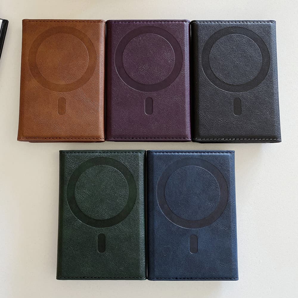 Carteira De Couro Magnético Uinversal Para iPhone 16 15 14 13 12 11 Pro Max 17 Ar S24 S23 S25 Ultra Telefone Cartão Saco