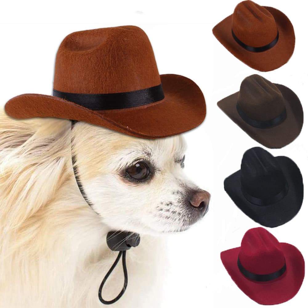 Chapéu De Cachorro Gato Ocidental De Cowboy Triângulo Cachecol Foto Propulsor Funny Universal Retro