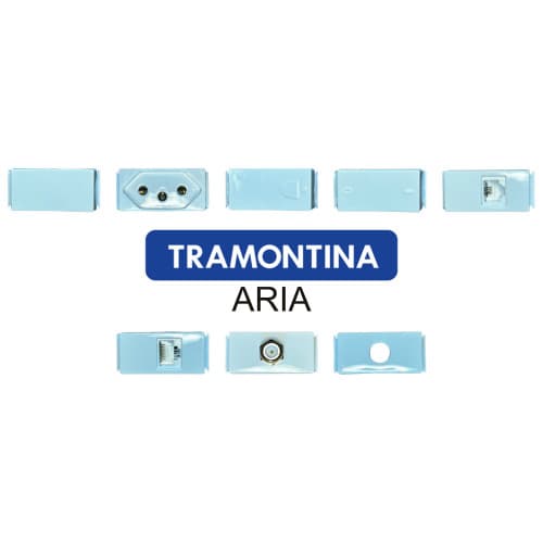 Módulos de Interruptor e Tomada Tramontina Aria