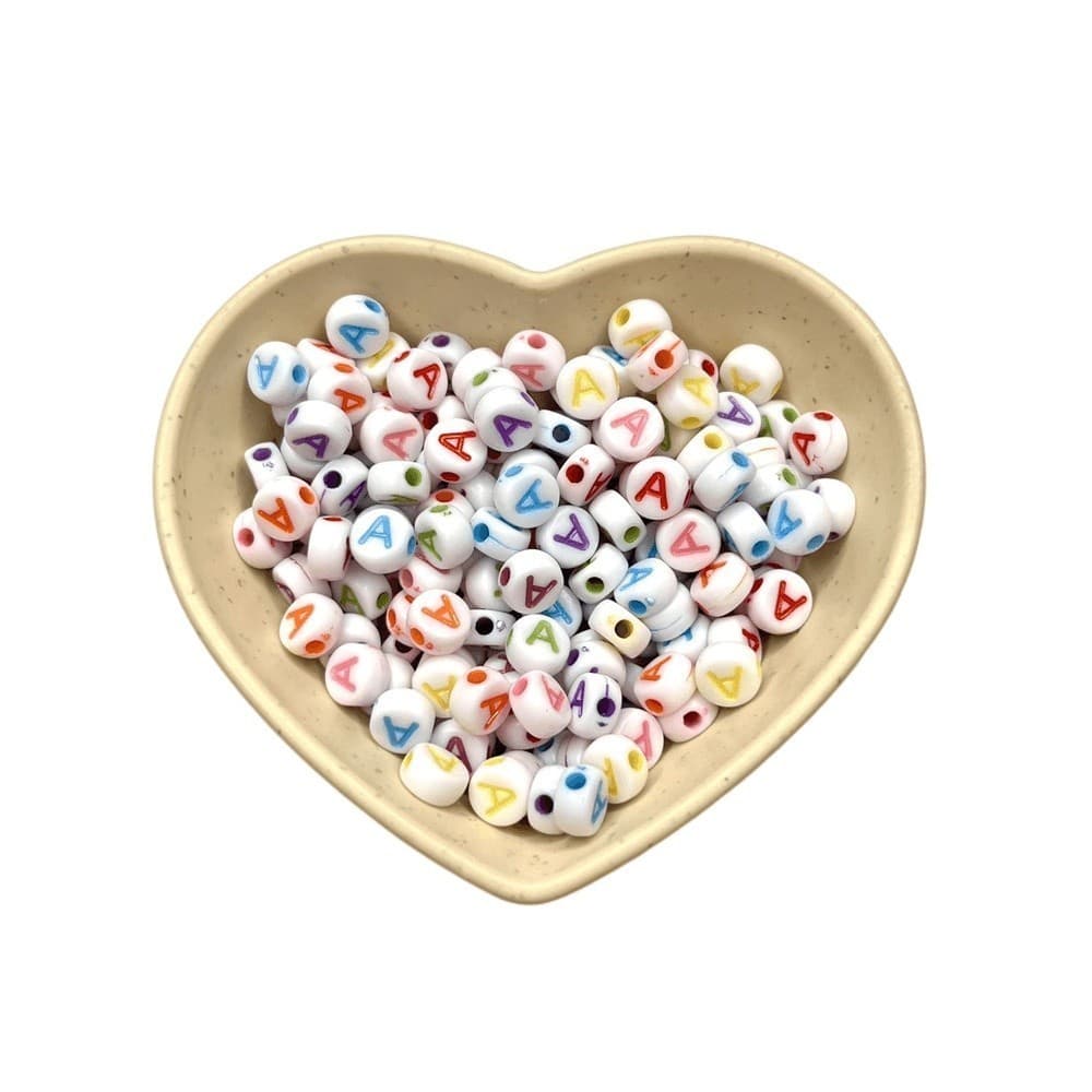Miçangas Infantil Letras 50Pçs/100Pcs/200Pcs -Colorido- Você pode escolher qualquer letra que quiser