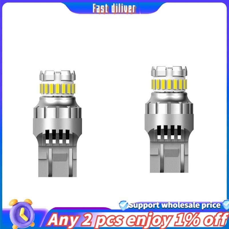 2X Carro T20 7440 W21W Luzes LED Canbus Reversa W21/5W 7443 De Sinalização De Giro De Lâmpada De Freio 6500K