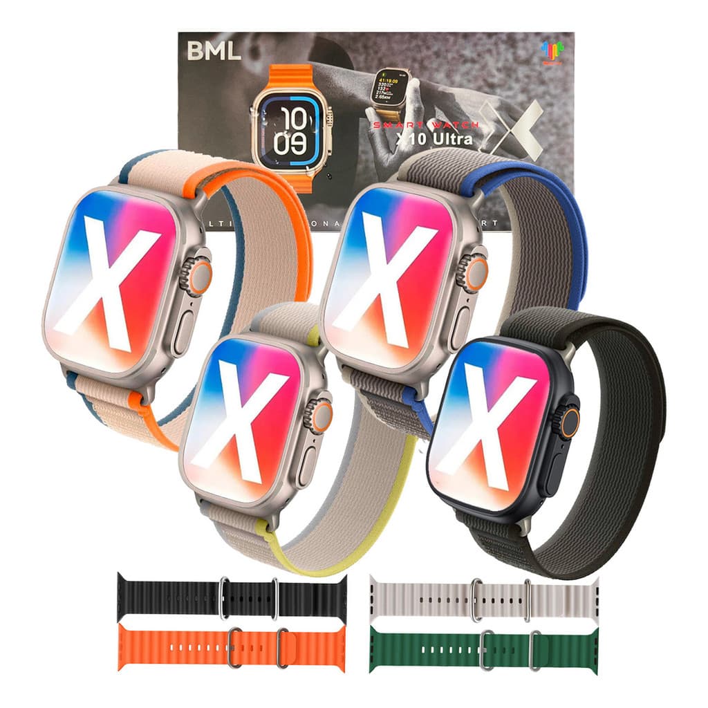 Relógio Inteligente X10 Ultra Chat GPT NFC GPS Foto Música IP68 Resistente à Água Termômetro