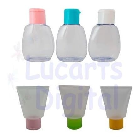 Kit 25 Frasco 30 Ml E 25 Bisnaga 30 Ml  - Álcool Gel 