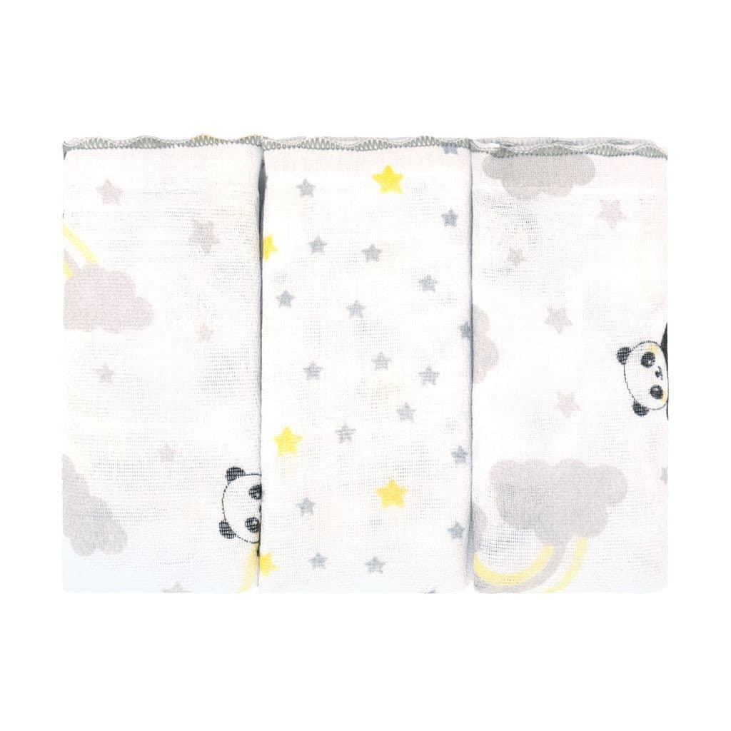 Fralda Luxo com 03 Unidades Panda Bublim Petit