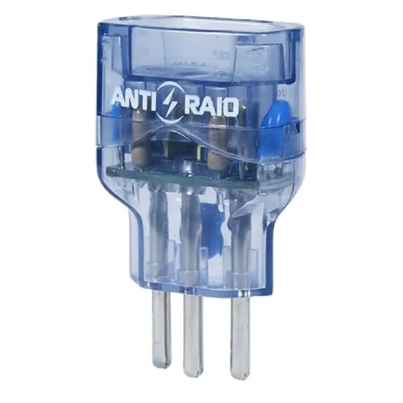 DPS Protetor de Surto Classe III Tomada 7,5kA 10A 127/220Vca Azul Cristal