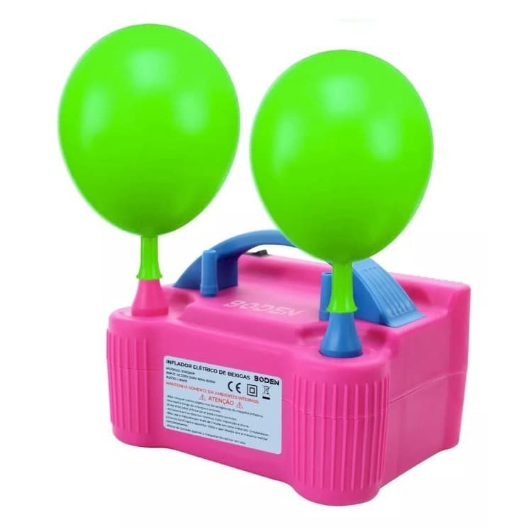 Inflador Compressor Elétrico Bomba Encher Balões Bexiga Festa Automático USB 127 220v Pronta Entrega