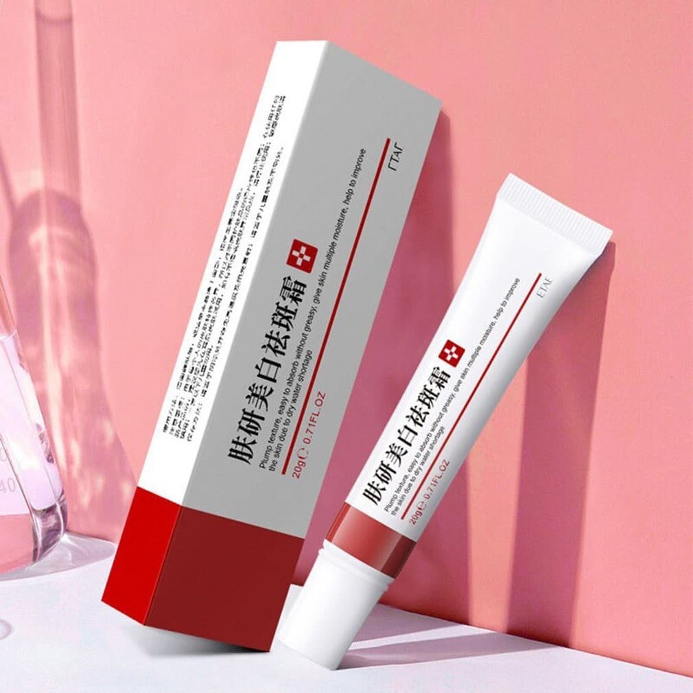 Creme clareamento para remover melasma/manchas escuras/melanina/acne removedor/sardas removedor (vermelho) LJBQ