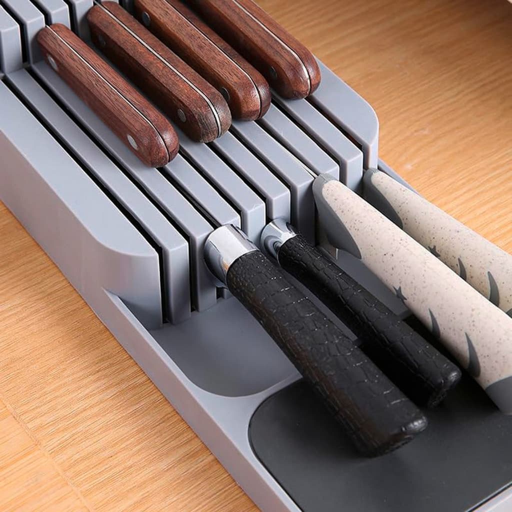 Organizador De Facas Para Gaveta De Armário Porta Facas