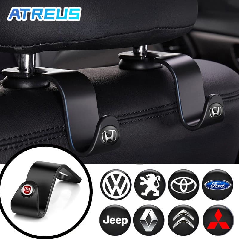 1/2 Peças Universal Ganchos Para Atrás Do Banco Carro Ganchos De Cabide Do Banco Traseiro Carro