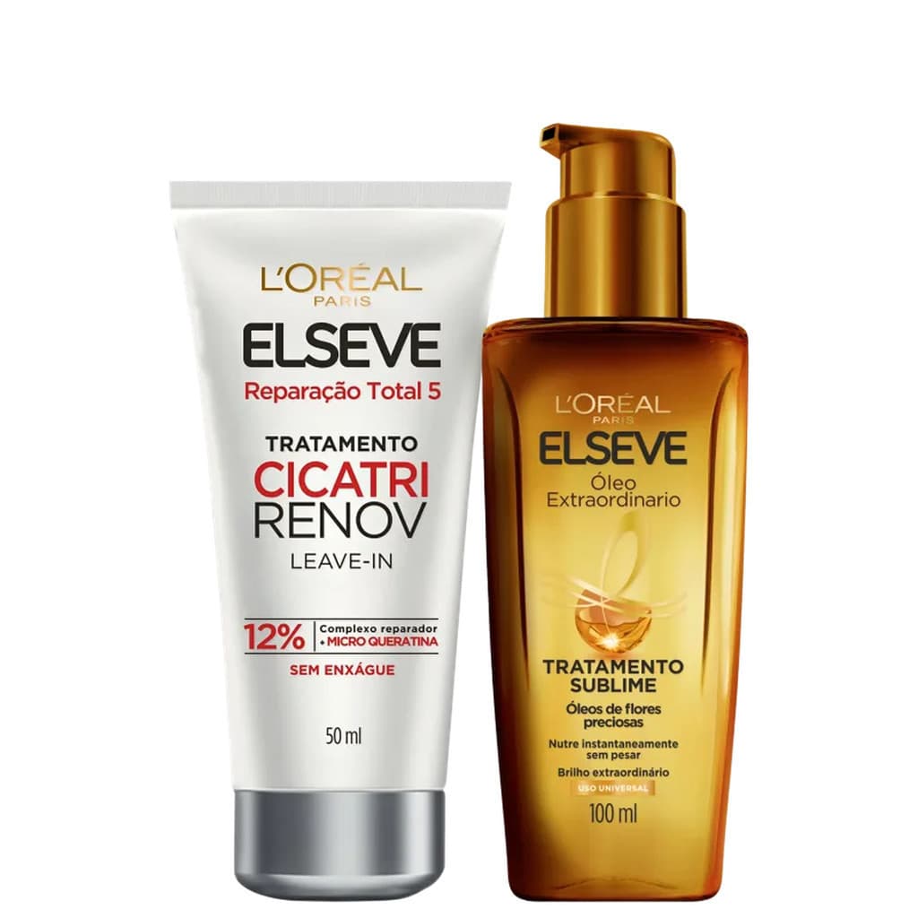 Kit Elseve L'Oréal Paris Cicatri Renov + Óleo Extraordinário 100ml