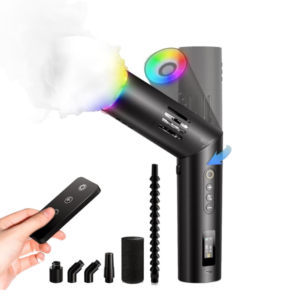 Máquina de Fumaça Neblina Portátil Colbor CF5 40W RGB