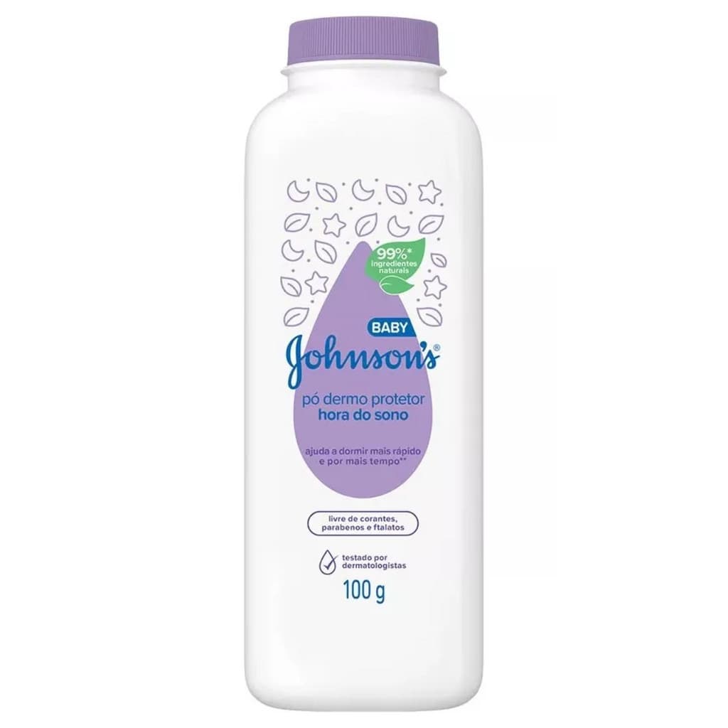 Talco Pó Dermo Protetor Johnson's Baby Hora Do Sono 100g