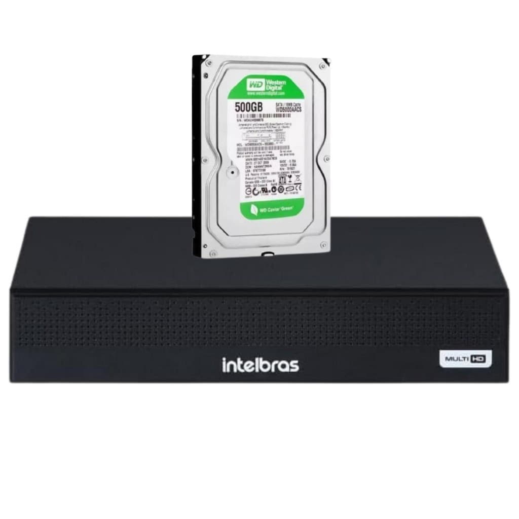 DVR 8 CANAIS INTELBRAS MHDX 3108-C FULL HD C/HD 500GB