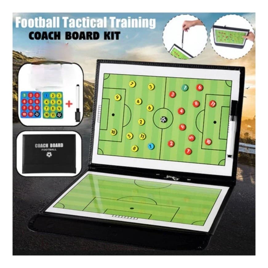 Kit Prancheta Quadro Tática Magnética Para Campo De Futebol Basquetebol Ensino De Exercícios Táticos