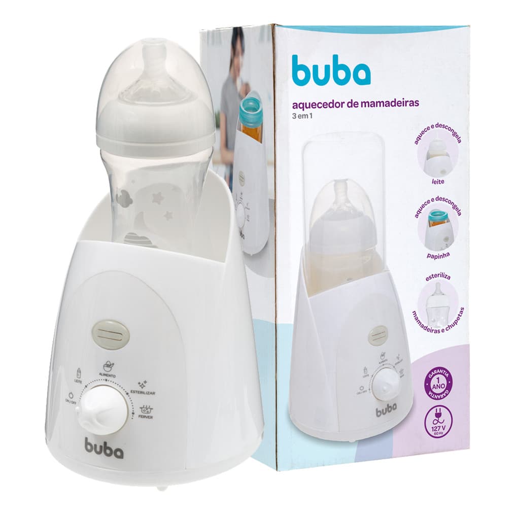 Aquecedor Mamadeira Compacto Papinha Esterilizador Chupeta Buba
