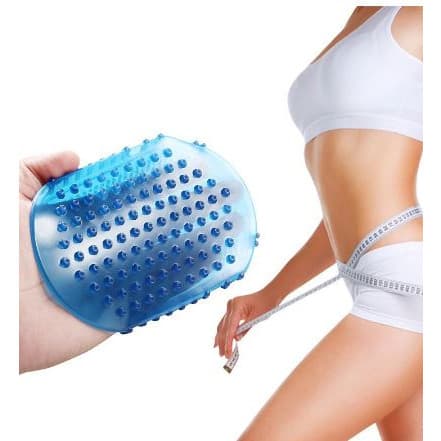 Luva Esfoliante de Silicone Massageadora Corporal Celulite