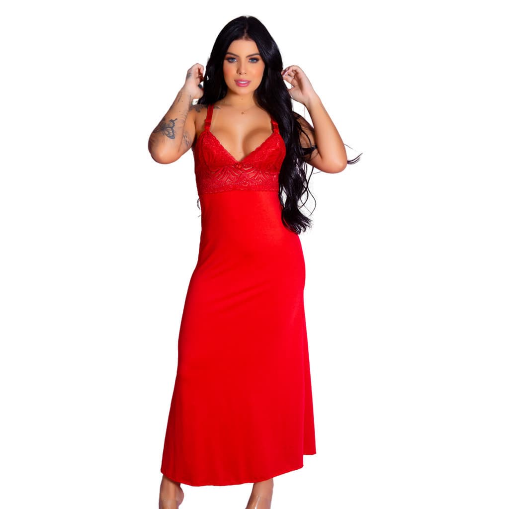 Camisola Longa Amamentação Romantic Moda Gestante Confortável Com Abertura Frontal Elegante