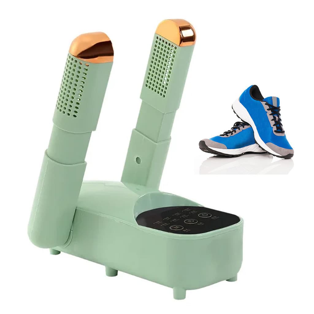 Secador de Tenis Sapato Aparelho Eletrico Calçado Meia Bota Temporizador Multitemperatura Limpeza Higienico