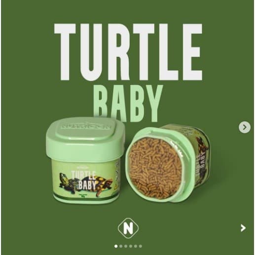 Kit Ração para tartaruga filhotes Turtle baby 10g - Nutricon - Alimento répteis - 4 unidades