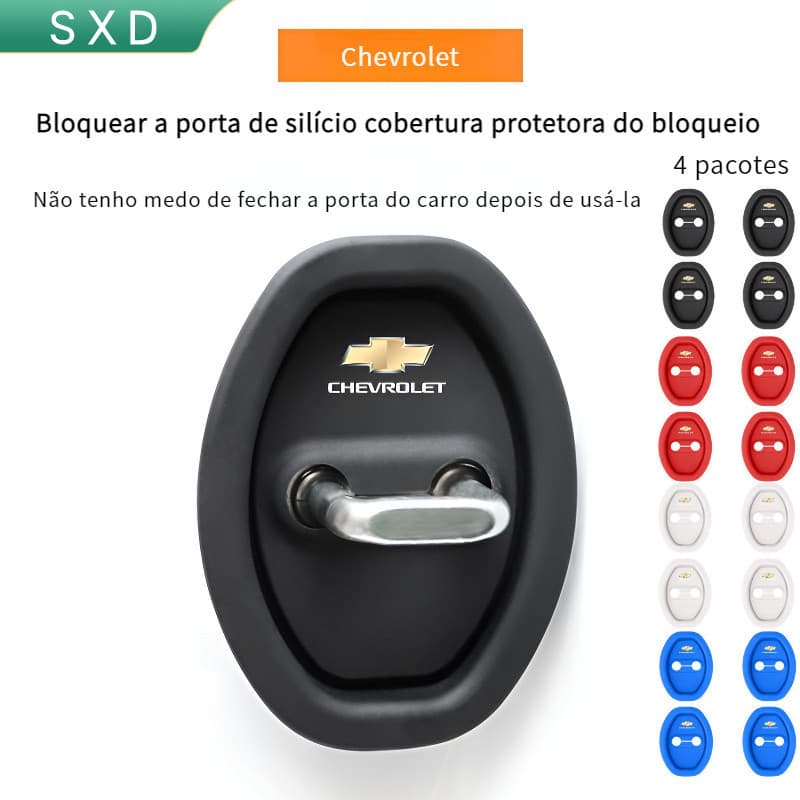 SXD Almofada de proteção para fechadura de porta de carro Chevrolet Almofada absorvente de choque 