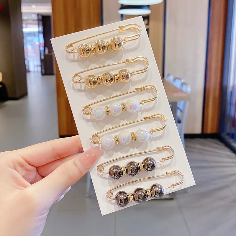 Conjunto De Broche Pérola Com Alfinete De Aperto De Cintura Para Roupas Femininas De Lapela Bijuteria Acessórios De Cost