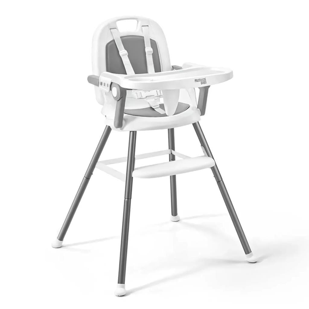 Cadeira De Alimentacao Infantil Cadeirinha 3 Em 1 Berry Suporta Ate 25kg Portatil Cor Cinza - Multikids