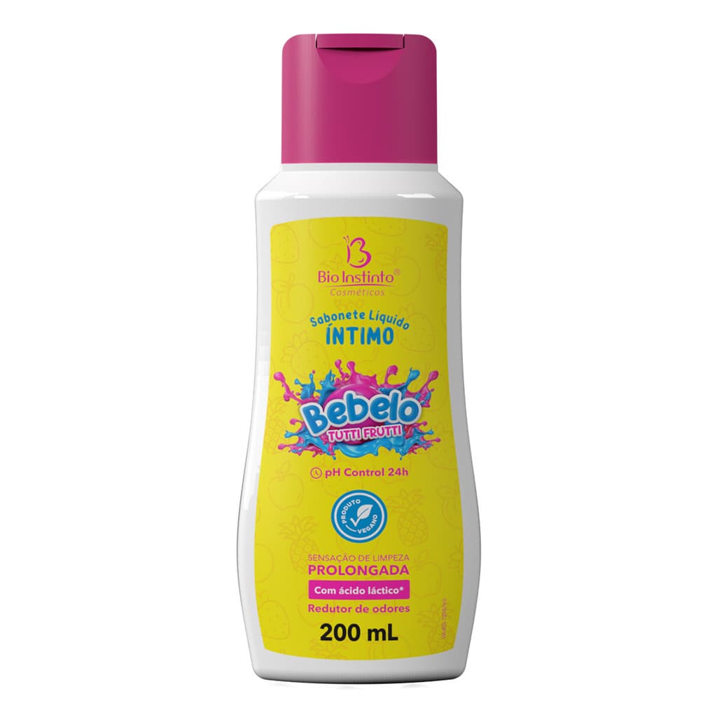 Sabonete Líquido Íntimo Tutti Frutti Bebelo 200ml - Bio Instinto