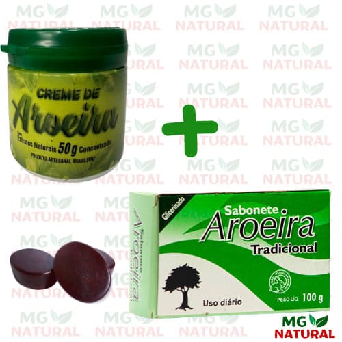 Kit Aroeira - Creme De Aroeira 50g + Sabonete Barra Aroeira Tropical 100g