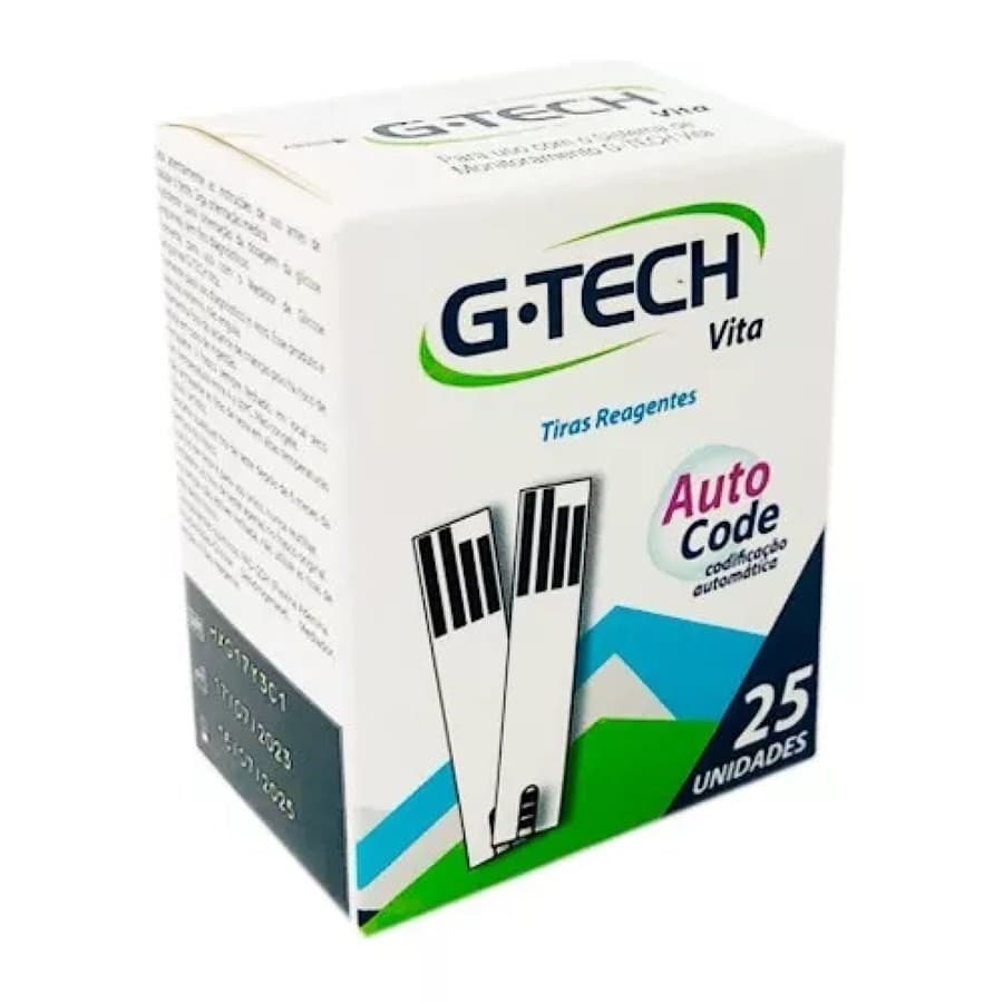 Tiras Reagentes G-TECH Vita c/ 50 Unidades - Somente uso Aparelho Vita