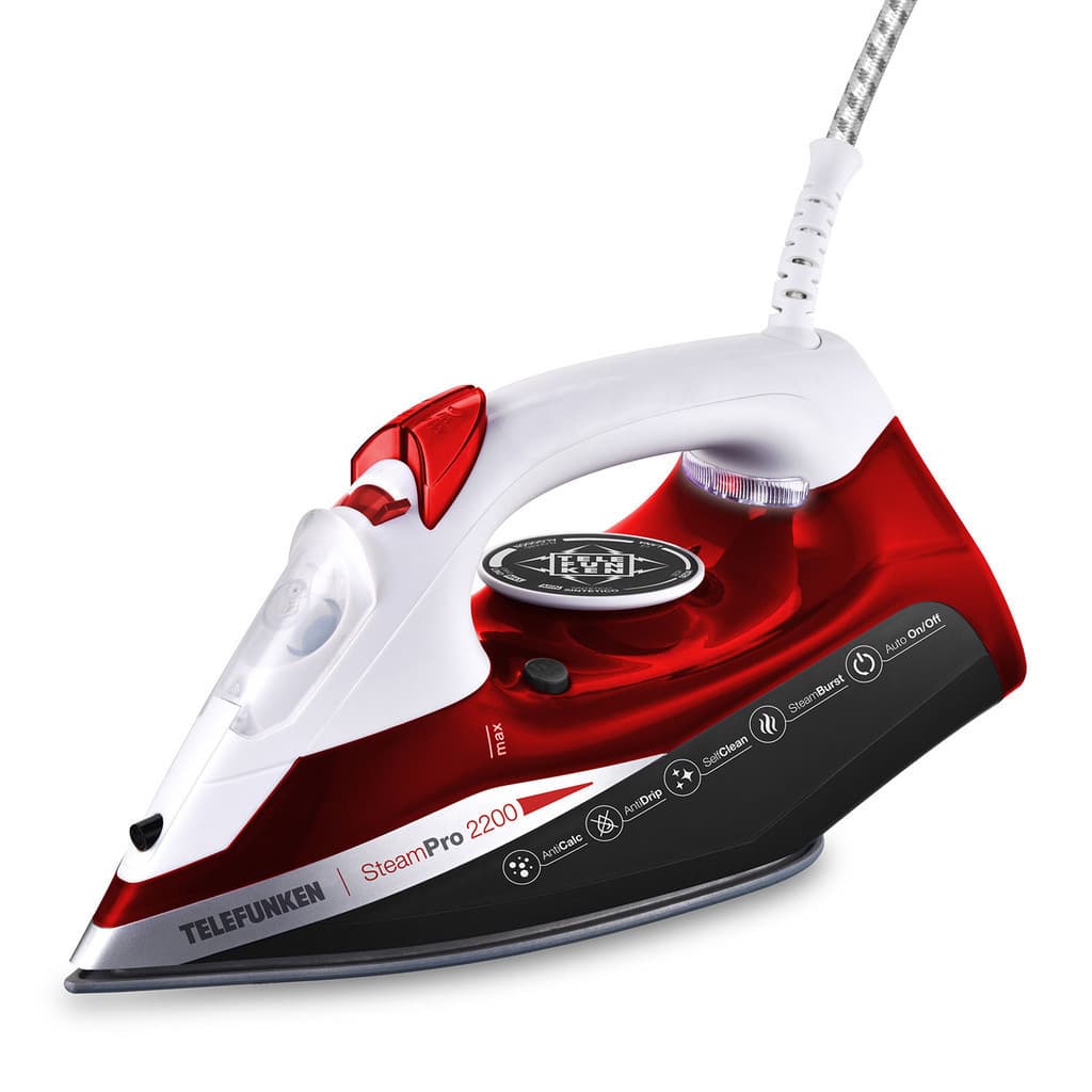 Ferro de Passar a Vapor Base Cerâmica Telefunken Steam Pro 2200