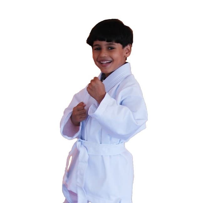 Kimono Jiu-Jitsu Judô Infantil 1 Fit Promocional Branco