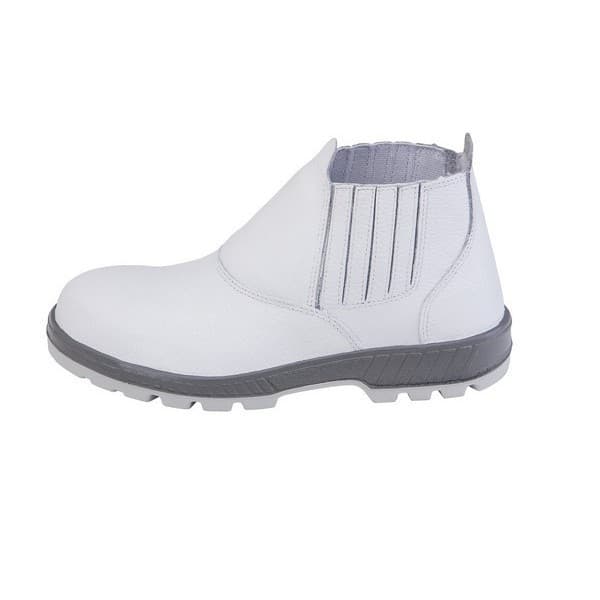 Botina Bota Marluvas 70B19 Bico Plástico Branco para uso na Cozinha Frigorifico Alimenticio Limpeza Açougue Açougueiro