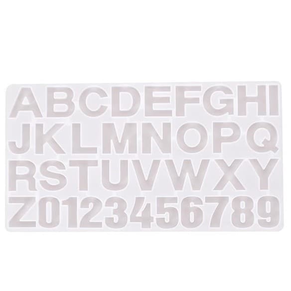 Molde de Silicone Alfabeto Para Produtos de Resina