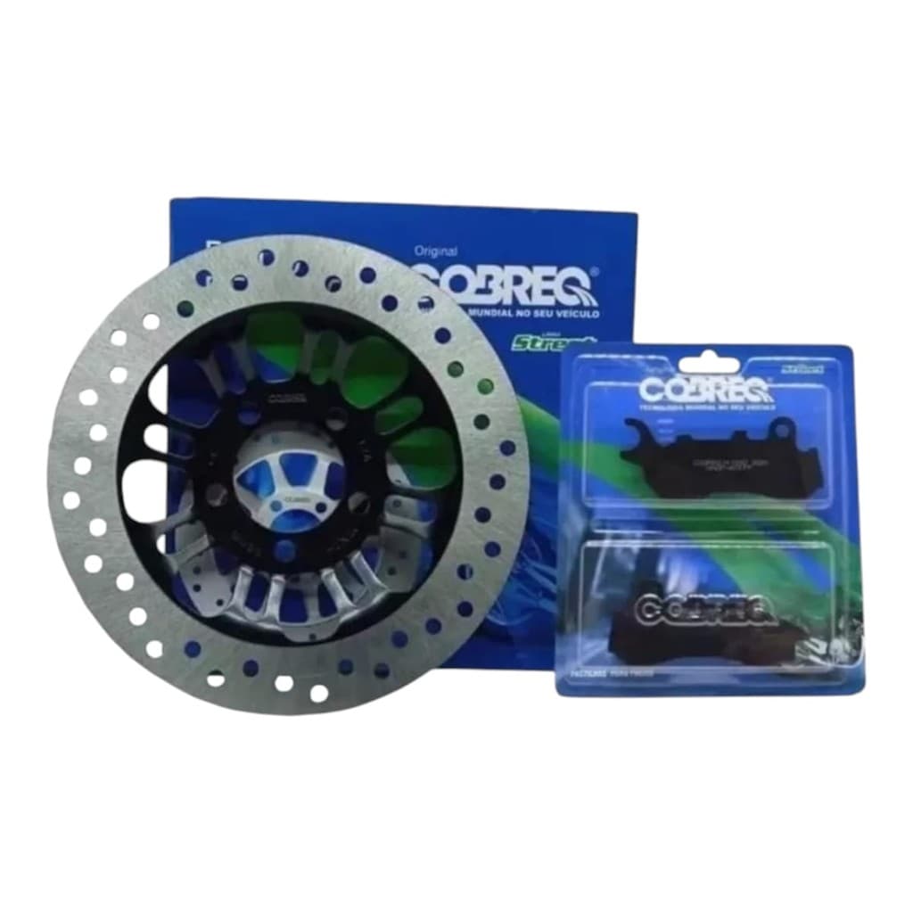 KIT DISCO FREIO TITAN 150 FAN 160  + PASTILHA CBS 2018/24