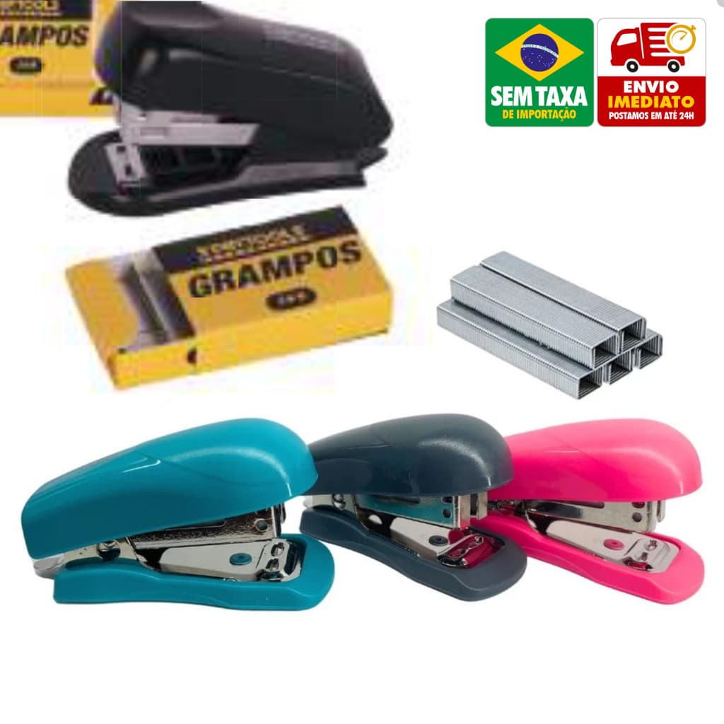 Mini Grampeador com Grampos Startools AR0753