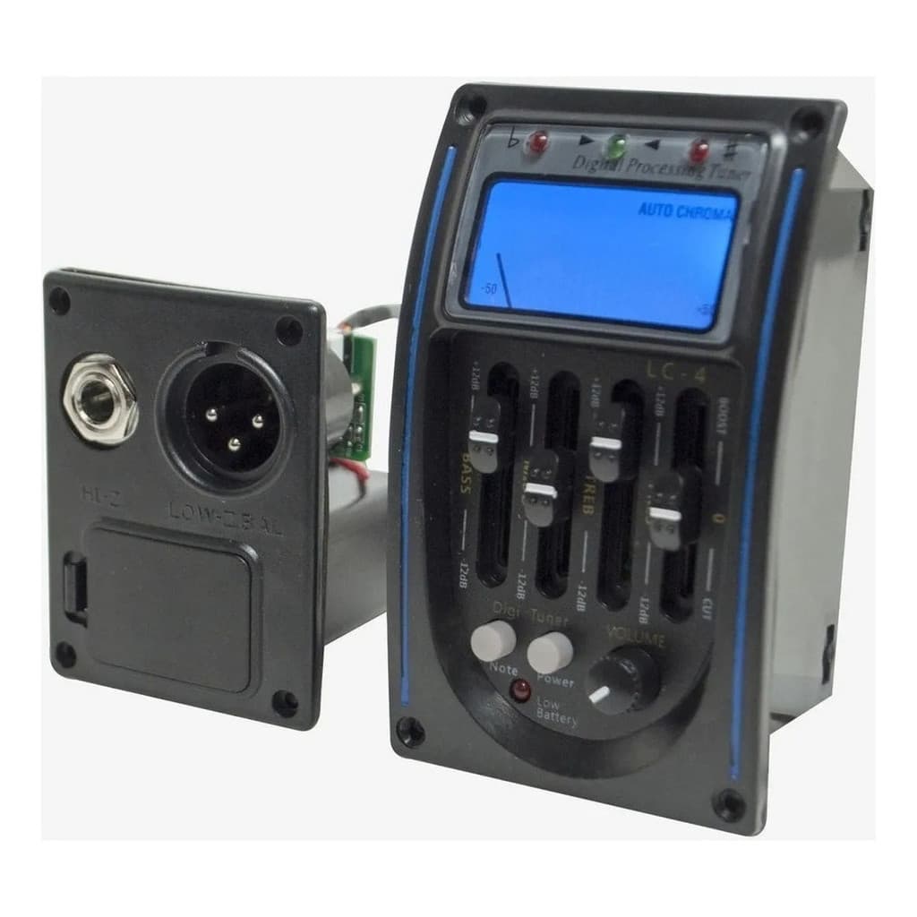 Captador Lc5 Pre Amp Equalizador P/ Violão Com Afinador Lc-5 iBoa Presentes