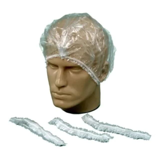 500un - Touca Plástica Descartável