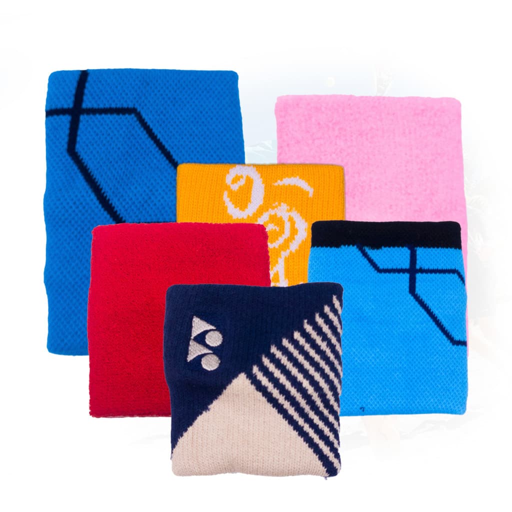 Kit 5 Munhequeiras Esportivas – Absorção de Suor Confortável