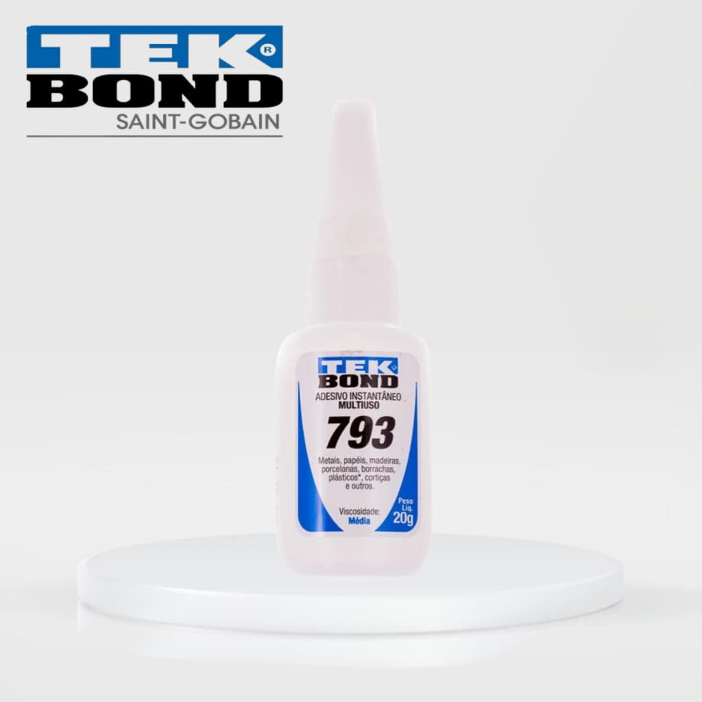 Cola Instantânea Tek Bond 793 20g – Fixação Precisa e Secagem Rápida