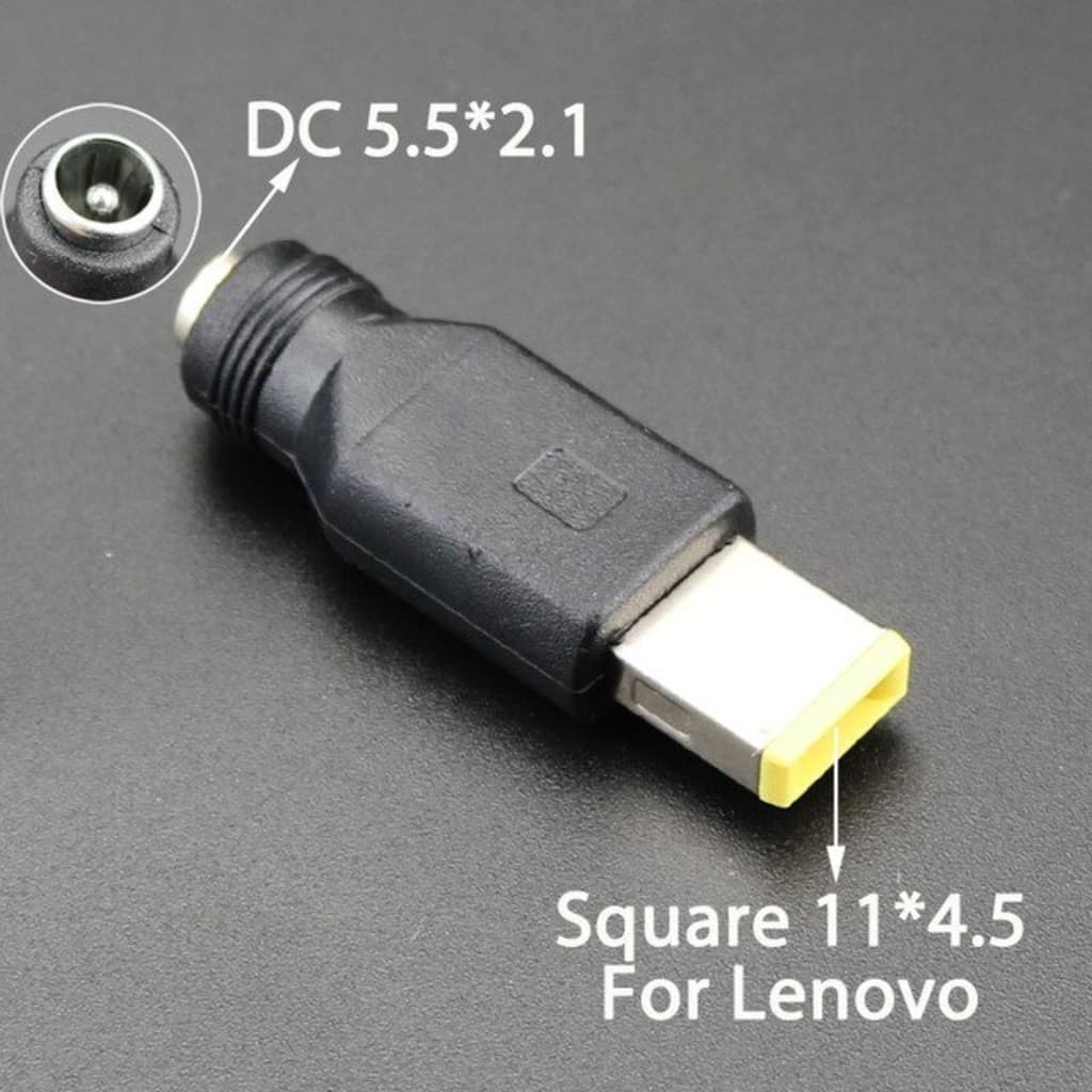 Adaptador de tomada fêmea dc 5.5x 2.1mm, conectores para dc 11x4.5 para lenovo
