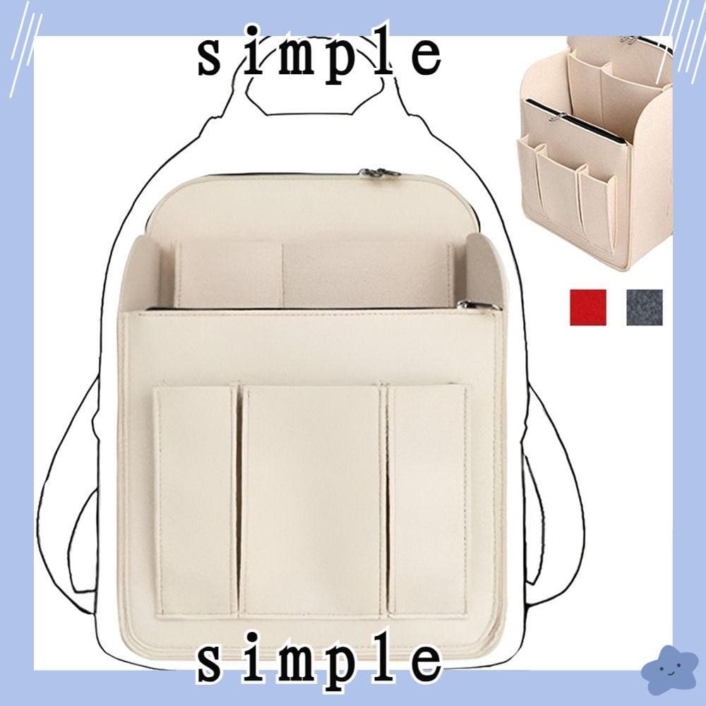 SIMPLESHOP Mochila Interna , Bolsa De Feltro De Bolso Múltiplo Portátil De Grande Capacidade Para Longchamp