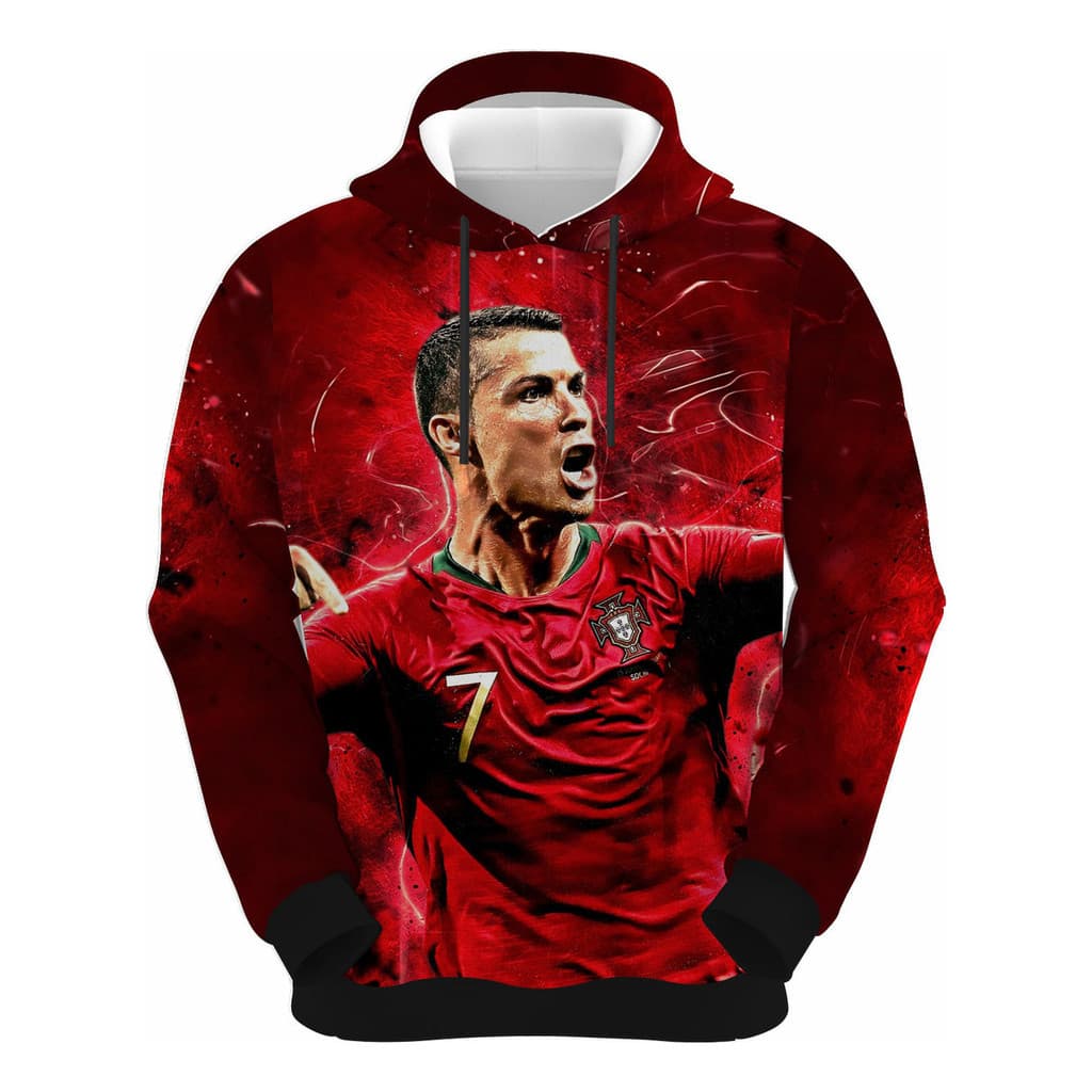 Moletom Masculino Blusa Cr7 Futebol Cristiano Ronaldo