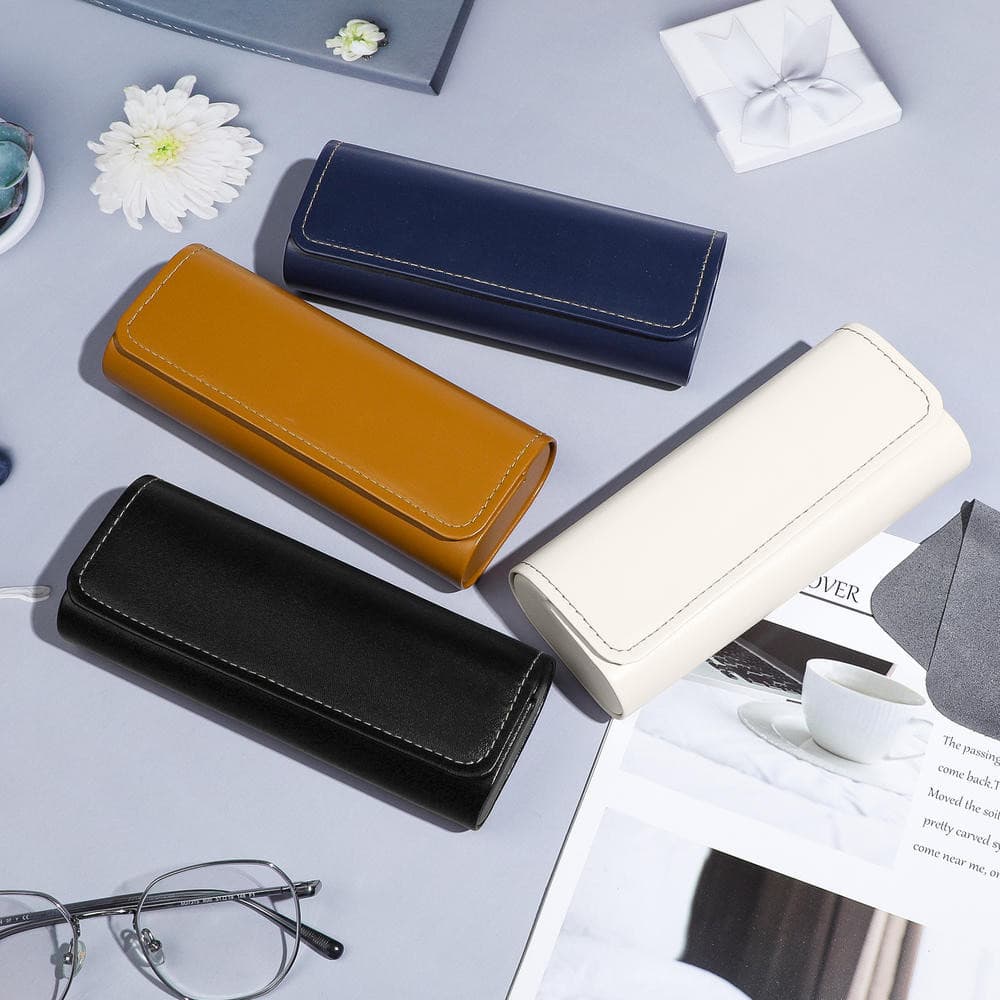 * Caixa De Óculos De Sol Em Couro Para Proteção Dos E