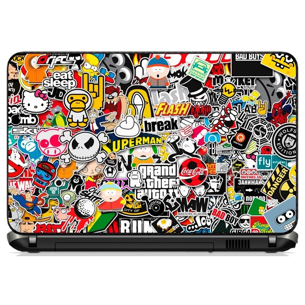 Adesivo Personalizado Skin Pelicula Notebook Macbook Tablet Sticker Bomb [ 39 ] full hd casa quarto shop3