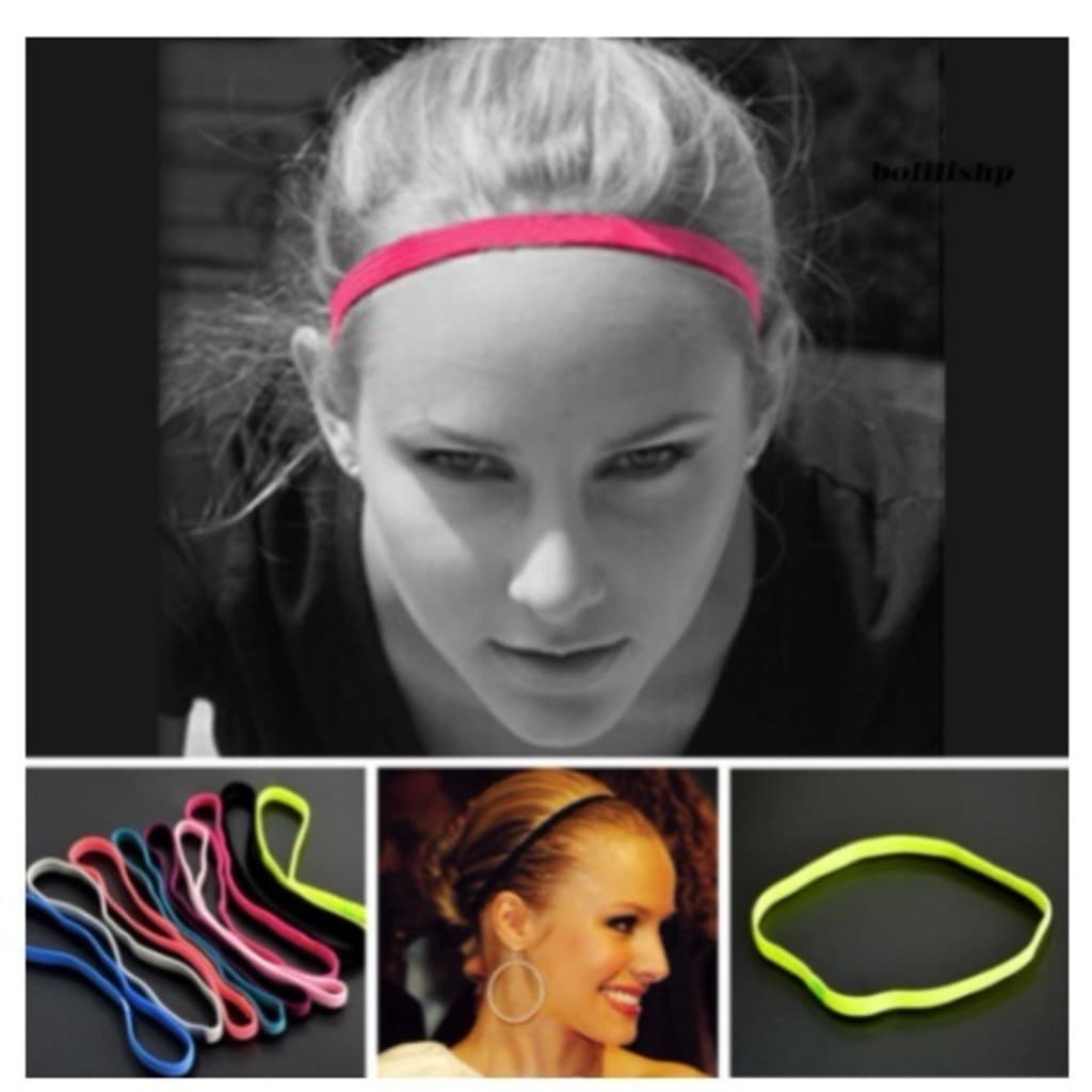 kit 6 Faixa Esportiva Cabelo Moda Fitness Unidade Elastano