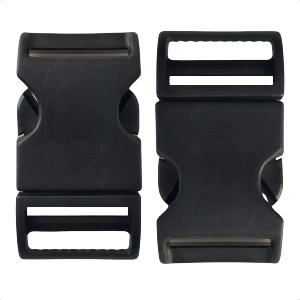 Kit Com 2 Fechos 25mm Engate Rapido Fivela Para Artesanato, Mochilas, Bolsas E Bags