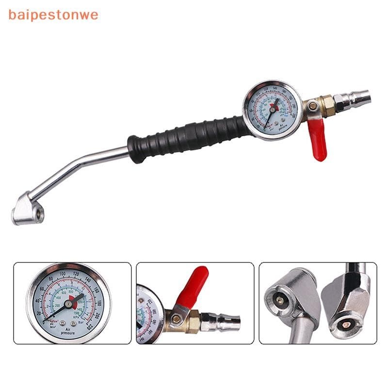 [baipestonwe] Haste De Inflador De Pneus Para Veículos De Caminhão De Carro Com Manômetro De Pneu Manometro Ferramentas 