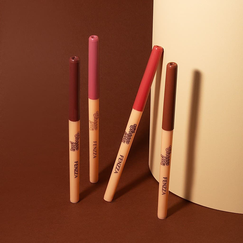 Lápis Contorno Labial Retrátil Á Prova D' Agua - Fenzza Lançamento Choco Fun