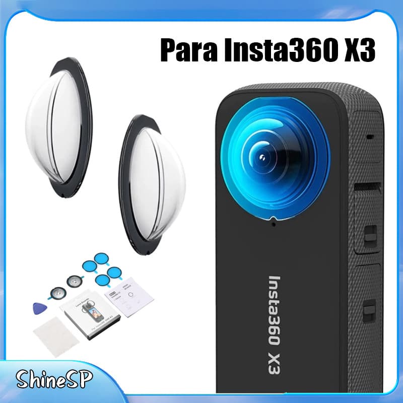 Para Insta360 X3 Capa Protetora De Lente De Silicone Macia Protetor De Lente Para Insta