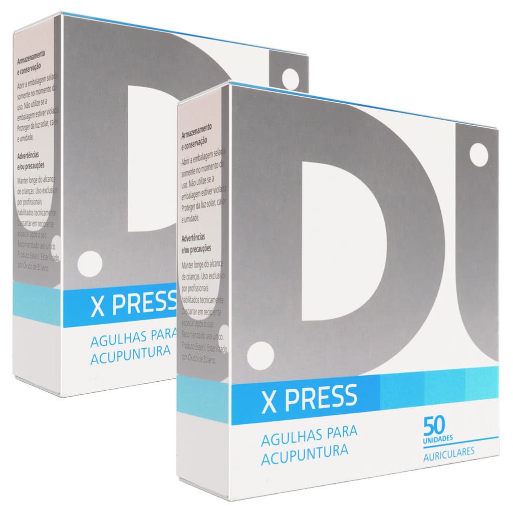 Agulha para Acupuntura Auricular DUX X Press 100 un Anvisa Auriculoterapia